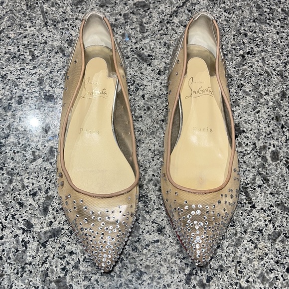 *SOLD* CHRISTIAN LOUBOUTIN | Follies Strass Flats - Picture 6 of 12